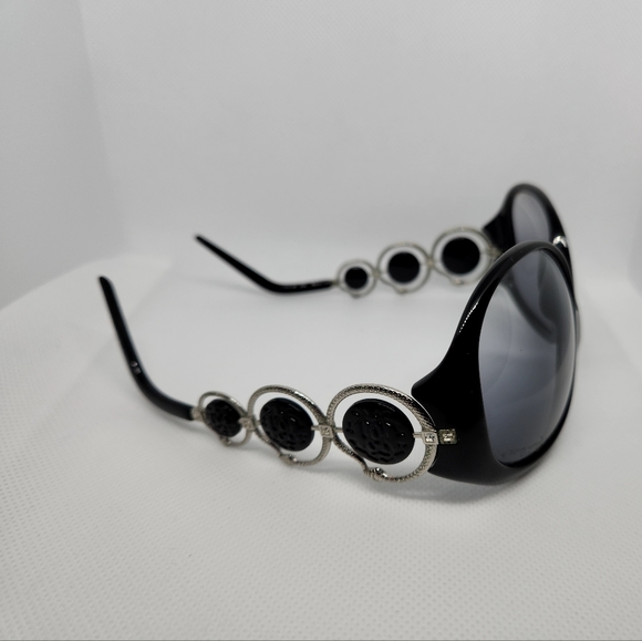 ROBERTO CAVALLI Womens Black 135 mm UV  Polarized Round sunglasses main image 5